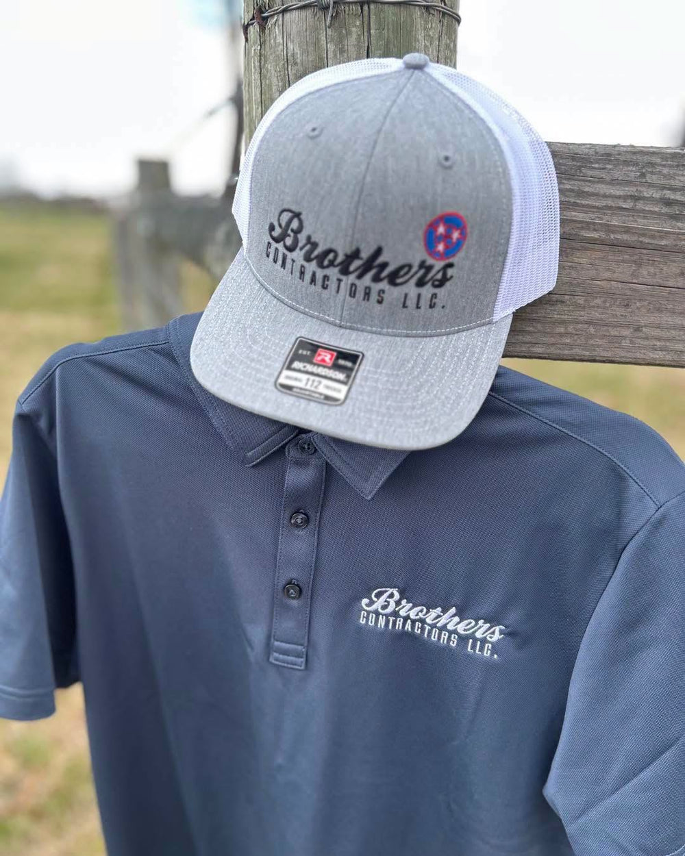 Custom embroidered polo and hat