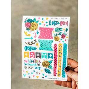 God's Girl Sticker Sheet - Kingfolk Co