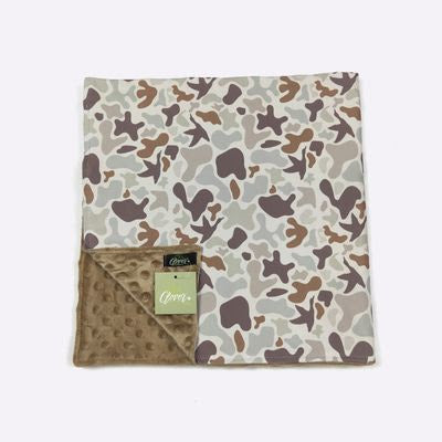 Muted Camo Baby Minky Blanket - Clover Cottage