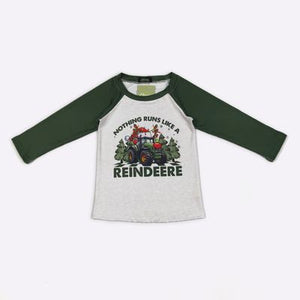 Reindeer Raglan - Clover Cottage
