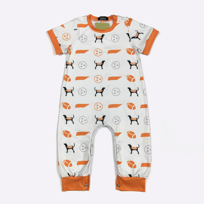 Tennessee SS Boy Baby Romper - Clover Cottage