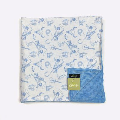 Azul Western Baby Minky Blanket - Clover Cottage