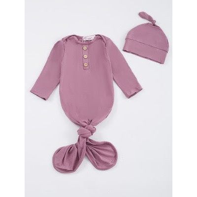 Grape Bamboo Baby Gown