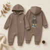 Black Bear Organic Cozy Zipper Romper