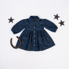Western Denim Long-Sleeve Dress