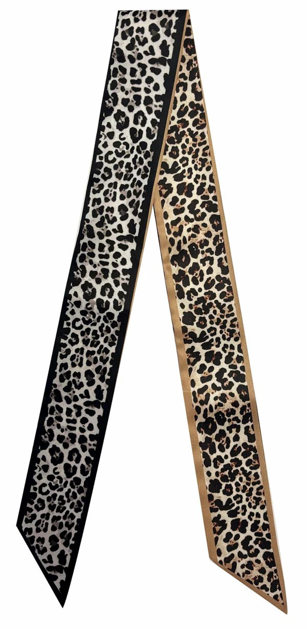 Leopard Skinny Scarf