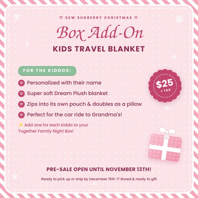 Kids Travel Blanket Box Add-On