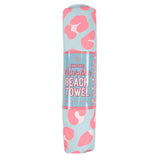 Simply Southern Beach Towel - Pink Leopard