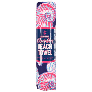 Simply Southern Beach Towel - Pink Shells