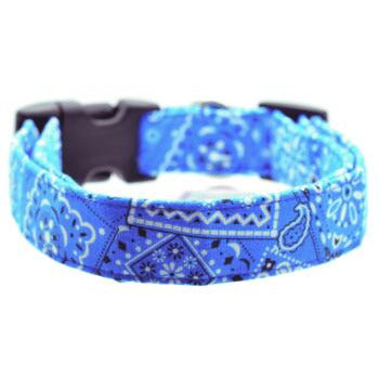 Blue Bandana Dog Collar - Monogrammed