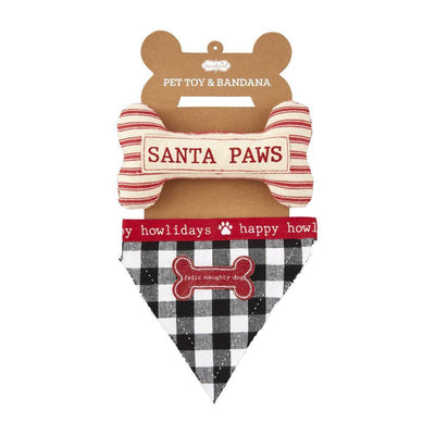 Feliz Naughty Dog - Pet Toy & Bandana Set - Mud Pie