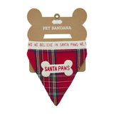 Tartan Dog Bandana - We Believe in Santa Paws - Mud Pie