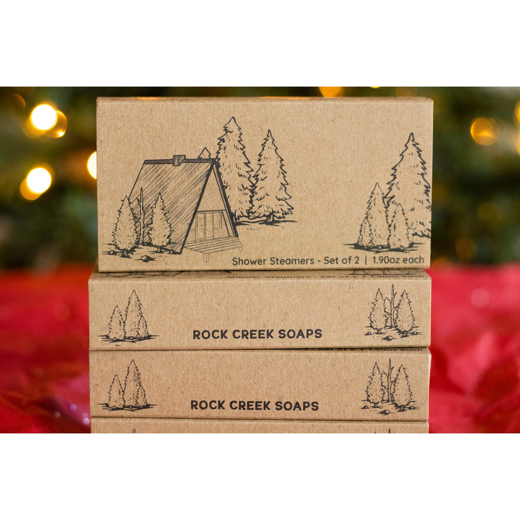Cabin Trees Shower Steamer Gift Set - Rock Creek Bar Soap
