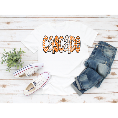 Cascade Bulky Fun Letters - School Mascot - Sublimation Design