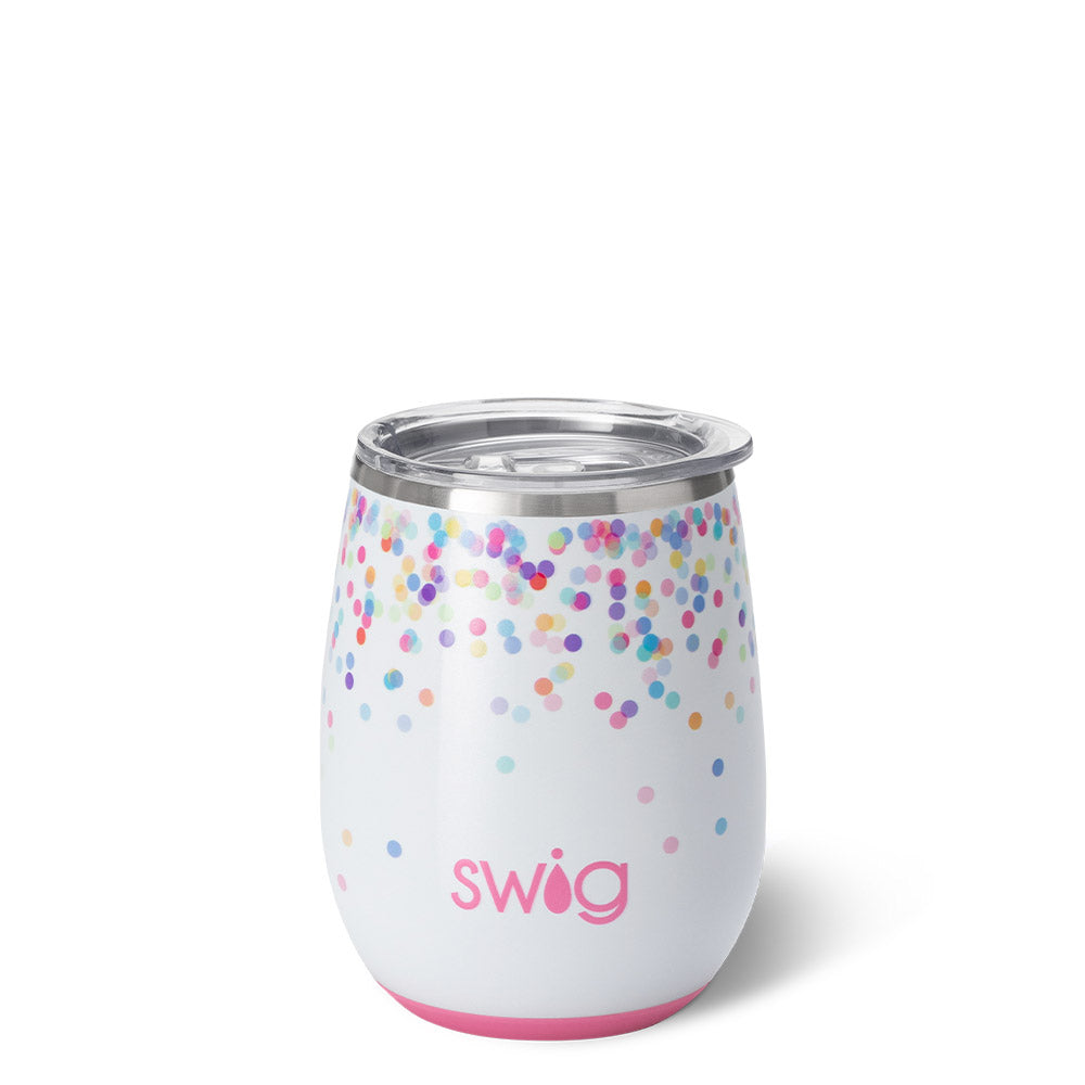 Confetti Stemless Wine Cup (140z) - Swig Life