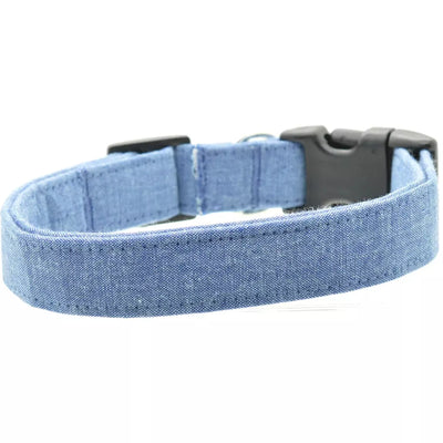 Chambray Dog Collar - Monogrammed