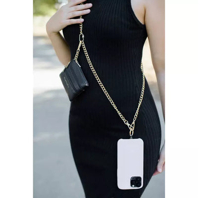 Clip & Go Chain w/ Zippered Pouch-Gold- Save the Girls