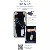 Clip & Go Chain w/ Zippered Pouch-Gold- Save the Girls