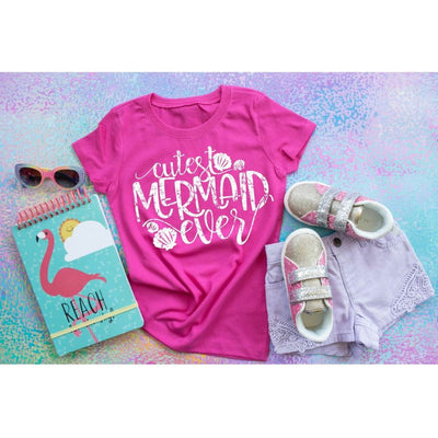 Cutest Mermaid Ever - Youth Screen Print Tee