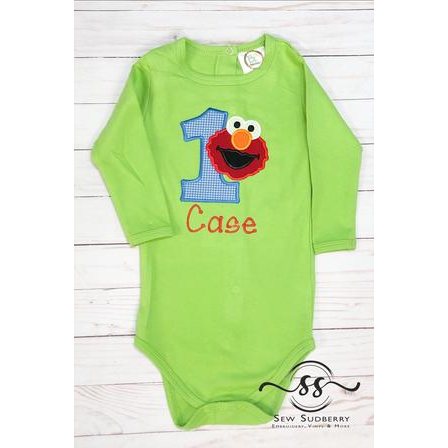 Elmo 1st 2025 birthday shirt girl