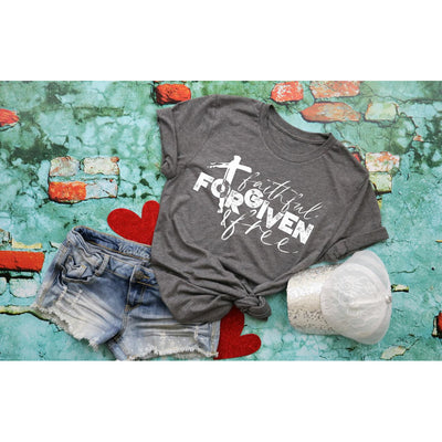 Faithful, Forgiven and Free - Faith Based Tee