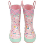 Pink Unicorn Rainboots - Kids