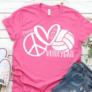 Peace, Love, Volleyball - Screen Print