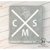 Community Middle School - Vikings - School Mascot Themed Shirt