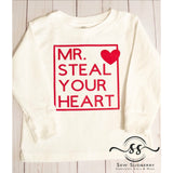 Mr. Steal Your Heart- Valentine's -  Applique Shirt