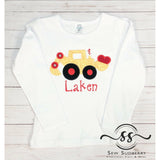 Digging Valentine's Day Hearts -  Applique Shirt