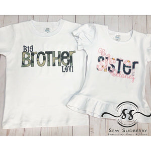 Big Brother/Big Sister Sibling Shirt