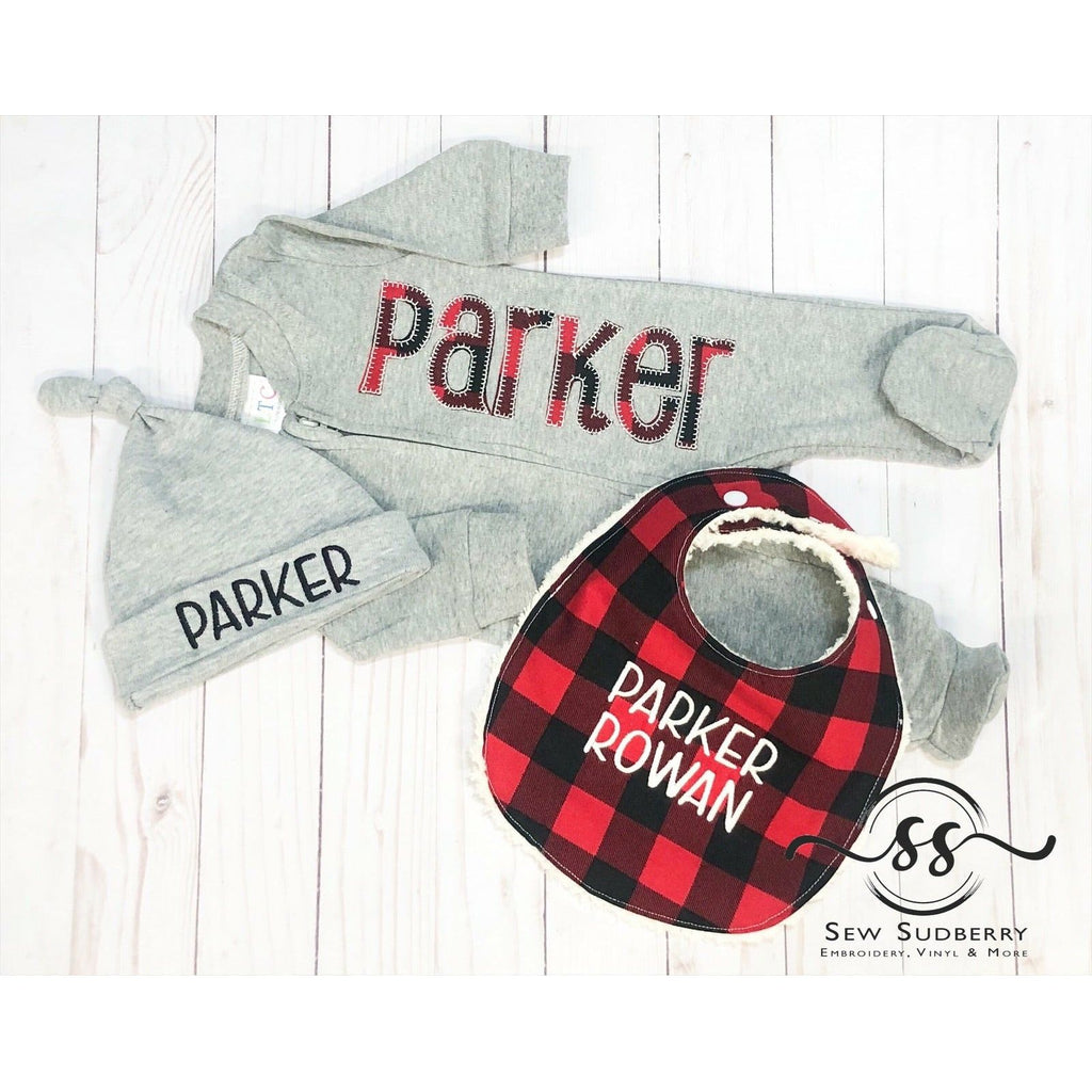 Buffalo Plaid  - Newborn Coming Home Outfit
