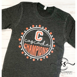 Cascade Champions - School Mascot Themed Shirt