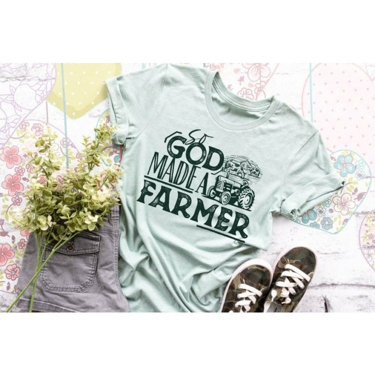 So God Made a Farmer- Farmers- SCREEN PRINT TEE