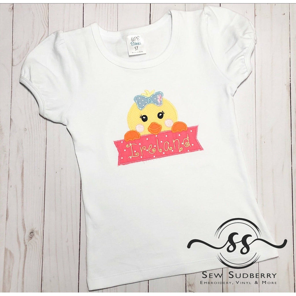 Peeping Chick- Easter- Applique