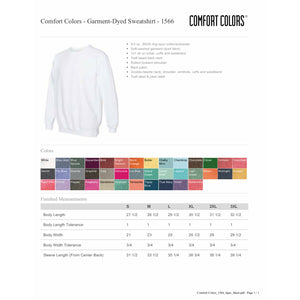 Custom Order - Sweatshirt COMFORT COLORS BRAND