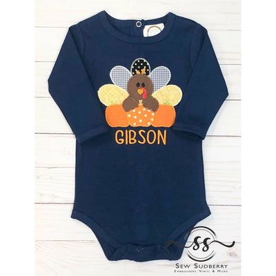 Turkey Boy Applique