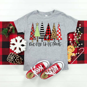 Christmas Trees - Tall Skinny - Merry Christmas - Christmas - Screen Print - Infant