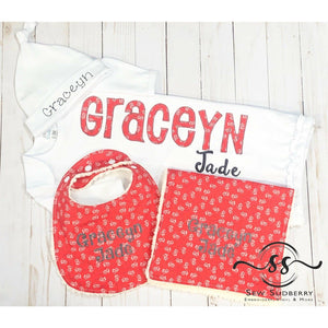 Red Tractors - Newborn Coming Home Outfit