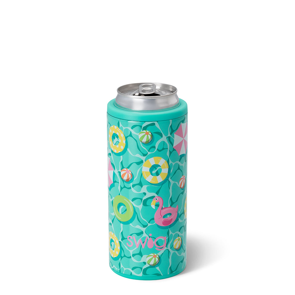 Lazy River Skinny Can Cooler - Swig