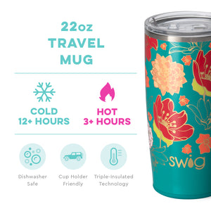 Fire Poppy Travel Mug 22oz - Swig Life