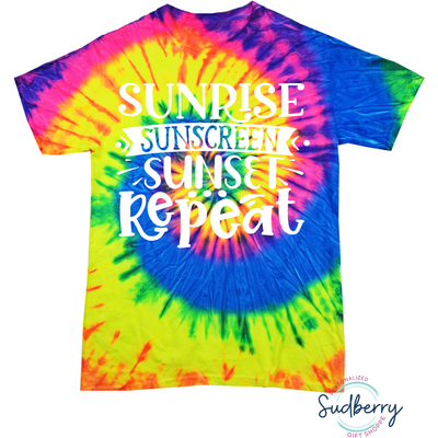 Sunrise, Sunscreen, Sunset, Repeat - Screen Print