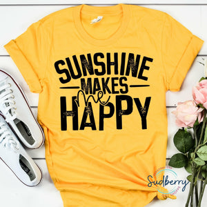 Sunshine Makes Me Happy - Screen Print