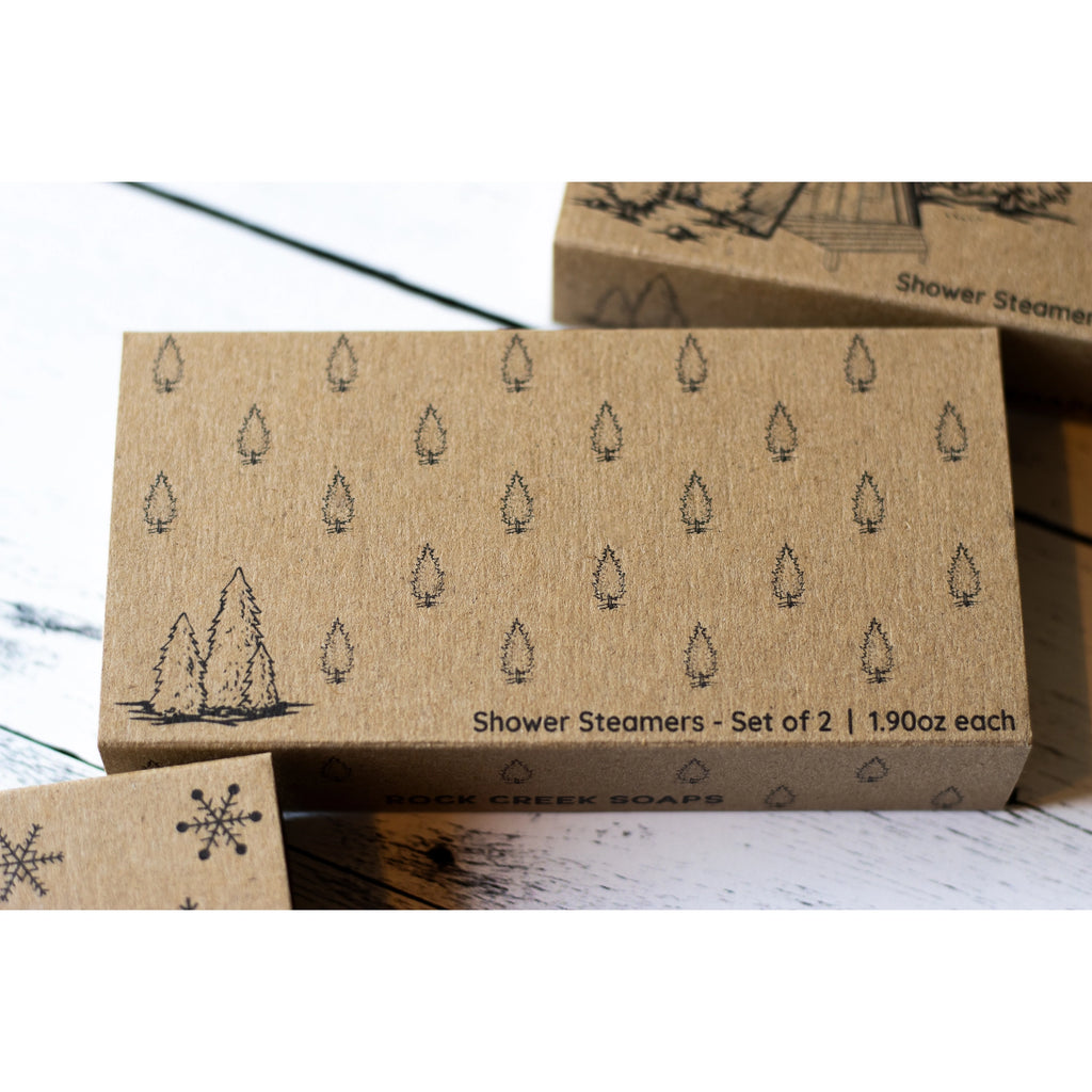 Pine Trees Shower Steamer Gift Set - Rock Creek Bar Soap