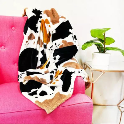 Herd That Cow Print Blanket - Viv & Lou