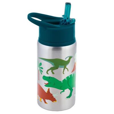 Dino Flip Top Stainless Steel Bottle