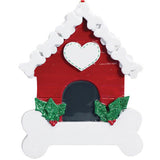 Dog Bone House - Personalized Christmas Ornament