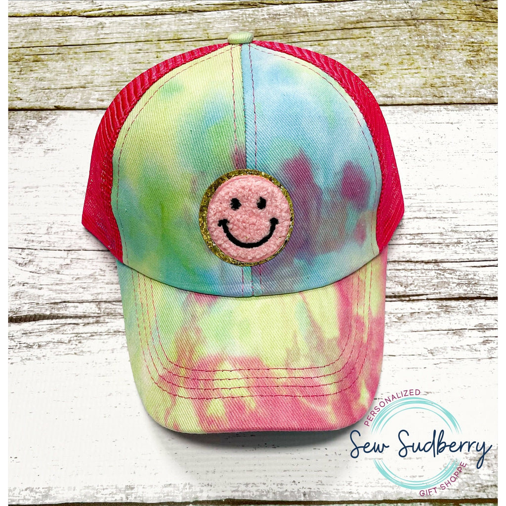 Smiley Face Tie Dye Hat
