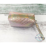 Pink Shimmer Cosmetic Bag