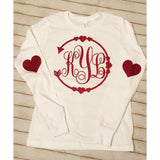 Heart Monogrammed Valentine's Shirt
